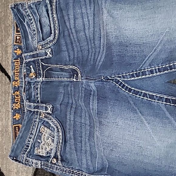 ROCK REVIVAL SHAYLEE RHINESTONES EASY-FIT SKINNY DENIM JEAN - Picture 9 of 16